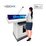 24형 VXD-FP240B 듀얼모니터형 전자교탁 / 펜+손터치 듀얼모니터, 비전엑스 : 주식회사 다해