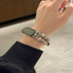 보디 비드 스트랩은 샤오미 밴드 8Pro/9Pro미밴드 3/4/5/6/78/8NFC/9/9NFC/10/10NFC레드미 워치5/4/6에 적합합니다. : 크림슨 프로그