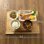 아사히 코요 NC22 08 나무 트레이 직사각형 갈색 L 15 7 x 11 8 인치 40 30 cm 미끄럼 방지 스타일리시 natural S : NovaKappa