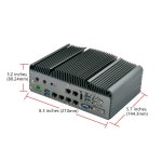 산업용 미니 PC X86 인텔 12/13세대 I5/i7 1360P 11390H 2xDDR5 7USB 4K 디스플레이 8GPIO 팬리스 컴퓨터 비즈니스용 : 송하유통49
