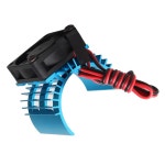 대부분의 개조 모터와 되는 풀 알루미늄 히트싱크 시스템 자동차 보트 모터 블루 기본 : 호걸쇼핑16