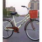세련된 클래식 빈티지 여성용 시티 자전거 앞바구니 생활형 낮은 : 구대미르3