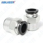 PC6 PC8 6/8MM M5 PT1/8 PT1/4 PT3/8 PT1/2 커넥트 공압 피팅 20개 PC8-01 PT1-8 : 에스에이무역