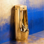 황금 소변기 럭셔리 화장실 양변기 벽걸이형 스탠드 변기 : 호999