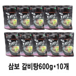[아이싱싱]삼보 더국 갈비탕 600 g x 10 ea : 아이싱싱