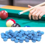 50PCS PU Leather Billiard Pool Cue Tips Stick Replacement Accessory with Storage Box : 공덕몰