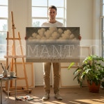 흑우 검은 비 구름 아트 모던 감성 그림 인테리어 캔버스 액자 (6호 20호 30호 40호 50호 60호) : 낭만 갤러리 에디션