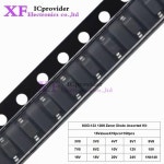 150pcs 0.5W SMD 제너 다이오드 키트 SOD-123 1206 15값 각 3V - 24V 1N4148 DIY  세트 : 쇼핑메이트렌드