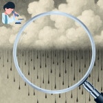 흑우 검은 비 구름 아트 모던 감성 그림 인테리어 캔버스 액자 (6호 20호 30호 40호 50호 60호) : 낭만 갤러리 에디션