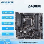 기가바이트 Z490M 마더보드 인텔 Z490M DDR4 128GB M.2 SATA 3.0 마이크로 ATX 지원 i7-11700K 11600K 10600 10300 G5920 CPU... 