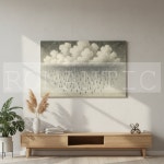 흑우 검은 비 구름 아트 모던 감성 그림 인테리어 캔버스 액자 (6호 20호 30호 40호 50호 60호) : 낭만 갤러리 에디션