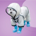 강아지우비 비옷 산책 레인코트 반려동물 애견강아지비옷 바람막이 : 후나상회