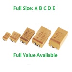 10PCS 탄탈륨 커패시터 B형 227 476 107 475 106 105 4V 3V B 105 50V 1UF : 인터7