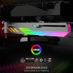 쿨문 GT8 그래픽 카드 VGA 브래킷 비디오 지지대 PC 수평 홀더 5V 동기화 스탠드 검정색 : 핫딜브릭
