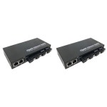 TA-2X 1000M 광 미디어 컨버터 4 SC - 3 RJ45 기가비트 광섬유 트랜시버 2A&2B 포트 1310Nm/1550Nm 스위치 EU 플러그 : 이룸종합상사32