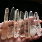 4 인치 5인치 자연 명확한 Lemurian 씨앗 석영 클러스터 크리스탈 포인트 Specimen 1pc : 사삼 서바이벌 용품점