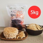 정가네 누룽지 전통 가마솥 현미 누룽지 우리쌀 100% 1kg, 5개 : 건강생활연구소