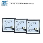 Cp72 dc 밀리전류계 dh72 sq72 68x68mm 1ma 50ma 200ma 포인터 전류계 : 베이톤