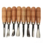 8pcs 딱따구리 마른 손 나무 조각 도구  목공 목공용 그레이버 끌 키트 환도 목판 칼 : 제리모카