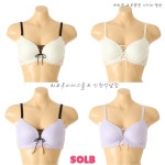 [E,F,G컵] 솔브 파스텔 코르셋 브라 SBRD603 바이올렛/아이보리 : 와코루비너스솔브 인천석남점