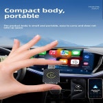 무선 CarPlay 어댑터 2in1 미니 스마트 카 시스템, 및 안드로이드 오토 WiFi 자동 연결 AI 박스 : Kairo