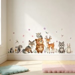 창조적 만화 곰 벽 스티커 거실 침실 배경 장식 장식용 접착 데칼 1. DW086-3760 : 에이치에스라이프몰32호점