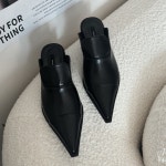 [G4140] 앞코뾰족 로퍼 뮬 슬리퍼 : 새로이클라쓰