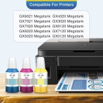 탑컬러 GI 26 캐논 잉크 병 세트 색상 GI26 리필 MAXIFY GX4020 GX5020 GX7021 GX6021 GX6020 메가탱크 프린터 호환 Black : 매그너스