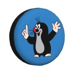 트레일러용 커스텀 귀여운 스페어 휠 커버 만화 타이어 보호대 1. 9 : 써니타운물15호점