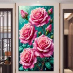 장미와 백합 꽃 그림 페인팅 크로스 드릴 모자이크 컬렉션 홈 장식 1. J4539-2 : 드림라인29호점