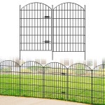 게이트 42인치 9개 FOREHOGAR 울타리 게이트 있는 패널 동물 3피트 23 장벽이 1 17 Hx10ft (10 Panels) : nodearccompany