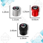 스마일리 패턴 자동차 휠 타이어 밸브 캡 차량용 에어 스템 커버 부품 1. D : 써니타운물15호점