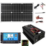 HFZJYSHN 휴대용 태양광 발전 키트 6000W 블랙 블랙 키트 패널 18W1 Black : 드래곤프로젝트