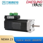 JMC 3상 NEMA23 180W 0.6NM DC36V 7.5A 통합 서보 모터 및 드라이브 3000rpm CNC 키트용 간편한 IHSV57-30-18-36-01-BY : ph상사