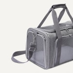 어깨끈 여행 접이식 휴대용 디자인 메쉬 통풍이 베이직 소프트 캣 도그 캐리어 : 하울릿Store