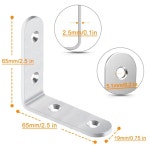 앵글 브래킷 나무 테이블 화장대 나사 연결 브래킷이있는 1. Silver : 호걸쇼핑47호점