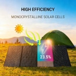 400W 태양광 패널 킥스탠드 케이블이 장착된 그리드 충전기 발전소 휴대용 오프 접이식 : 미스터포테이토3