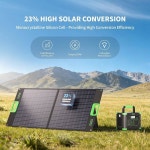 발전소 발전기용 100W 휴대용 태양광 패널 접이식 23 ETFE 고효율 18V 충전기 Bla : 미스터포테이토3