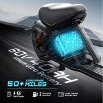 M2 3000W s 46MPH 60V 40Ah 배터리 55 마일 장거리 전기 모페드 2인승 풀 서스펜션, 유압 브레이크 성인용 Beige : 빅그로우7