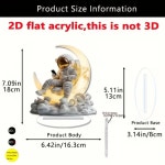 클래식 크리스탈 조각상 달 위의 우주비행사 공간과 테이블탑 장식에 적합하며 친구에게 이상적인 선물입니다 1. A : 알오디피47호점