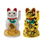 마네키네코 일본 고양이 인형 행운을 흔들며 골드 차량용 MANEKI 오피스 BECKONI : 코지코너샵