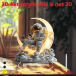 클래식 크리스탈 조각상 달 위의 우주비행사 공간과 테이블탑 장식에 적합하며 친구에게 이상적인 선물입니다 1. A : 알오디피47호점