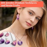 4개의 아일랜드형 레진 펜던트 몰드 세트 쥬얼리 실리콘 주조에 사용 목걸이 키체인 적합 : 두룸상사