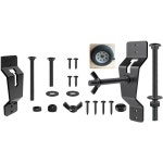 스페어 타이어 마운트 랙 헤비 듀티 월 홀더 트레일러 밴 차고용 간편 설치 1. 검정색 : 써니타운물13호점