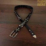 남녀 빈티지 리벳 블랙 PU 가죽 펑크 코르셋 여성용 허리띠 코트 장식용 와이드 J1809 : 선업쇼핑