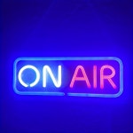 네온간판 네온사인 ON AIR 네온 USB 예술 조명 LED 차고 클럽 파티 사인 객실 blue : 코지코너샵