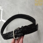 진짜 가죽 니트 남녀 공용 코르셋 여성용 허리띠 웨이스트밴드 드레스 장식 좁은 J1840 : 선업쇼핑