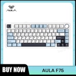 F75 게임용 기계식 3 가지 모드 무선 키보드 가스켓 핫 스왑 RGB 사무실 blue : 사부아르 아셰테