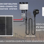 발코니 태양광 발전소 미니 그리드 타이 인버터 입력 출력 1. 150W : 주식회사알오디피용인50호점