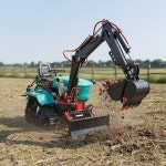 소형 크롤러 트랙터 12마력 디젤 기계 트랙 엔진 정원 18마력 경운기 농장용 경작 고무 GR35 : 샵댄